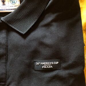 Prada Black Polo Shirt